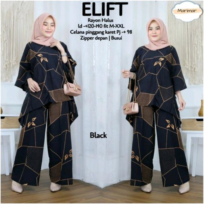 Daster Batik Oneset Setelan Pakaian Wanita Wakawaka Motif Elift Super Jumbo
