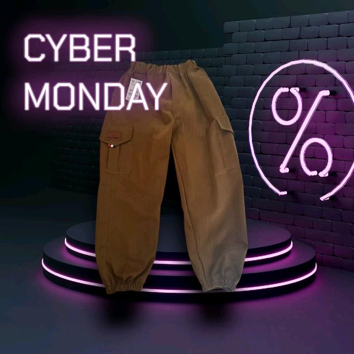 Celana Cargo Pria Cyber Monday - Harga Spesial