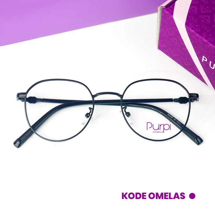 Frame Kacamata Fashion Pria Wanita OMELAS Anti Radiasi Photocromic Custom Lensa Minus Plus Silinder 