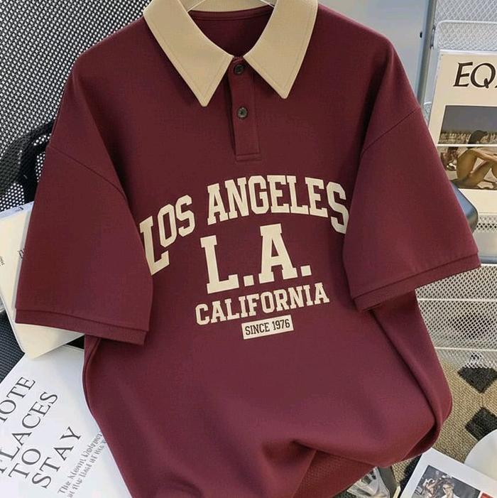 Kaos Polo Pria Distro Big Size 7XL 6XL 5XL 4XL 3XL 2XL XL L M S Kaos Korean Style Harajuku Hip Hop B