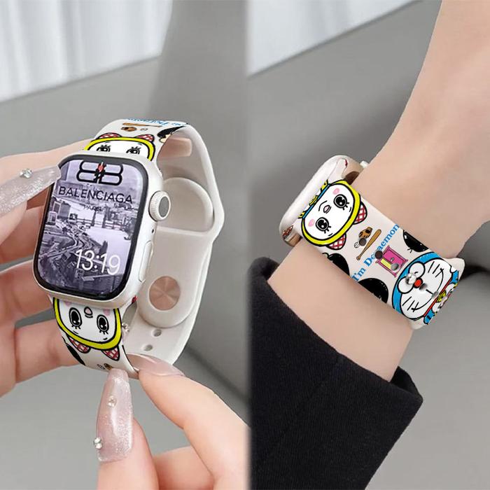 Tali Strap Gelang Soft Silikon Doraemon Untuk smart band 8 smart band 9 smart band 8 active smart ba