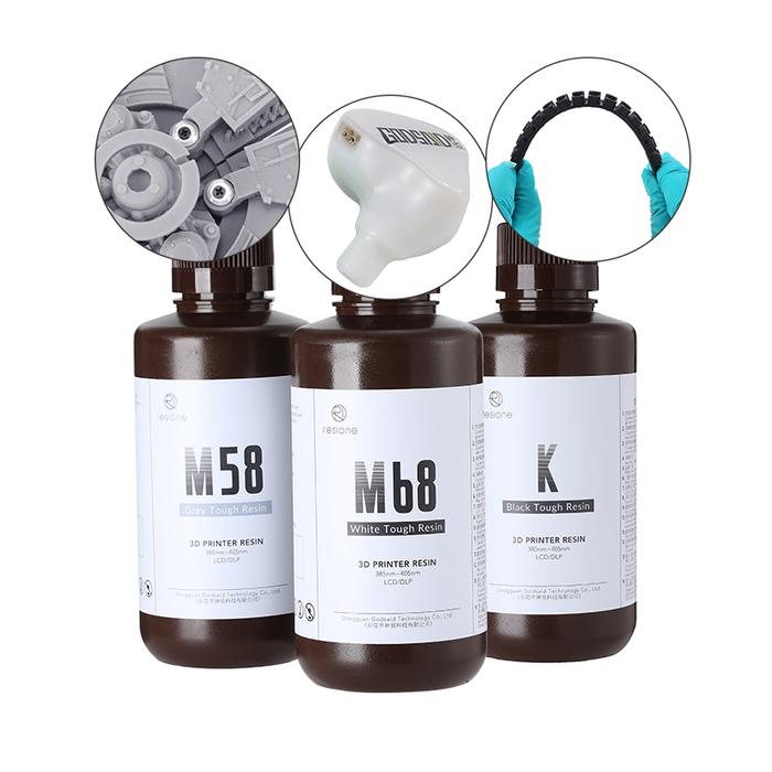 Resione 500g Tough ABS-Like 3D Printer Resin Elegoo Anycubic SLA DLP