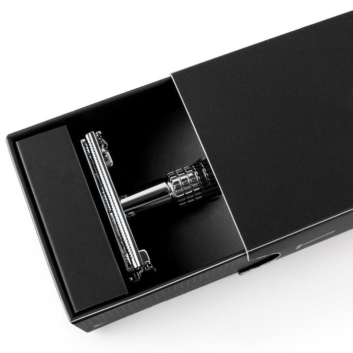 Double Edge Safety Razor Long Handle Butterfly open Classic Safety