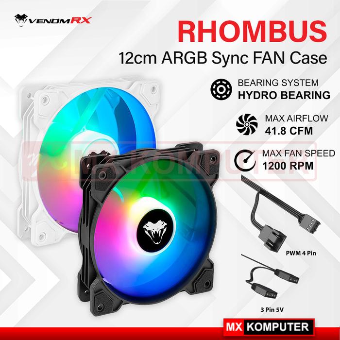 VenomRX Fan Casing Rhombus ARGB Sync 1 Fan