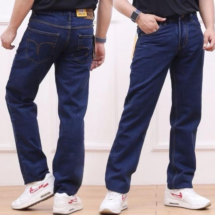 CELANA PANJANG JEANS STANDAR PRIA BASIC REGULER PREMIUM BAY XPD 508