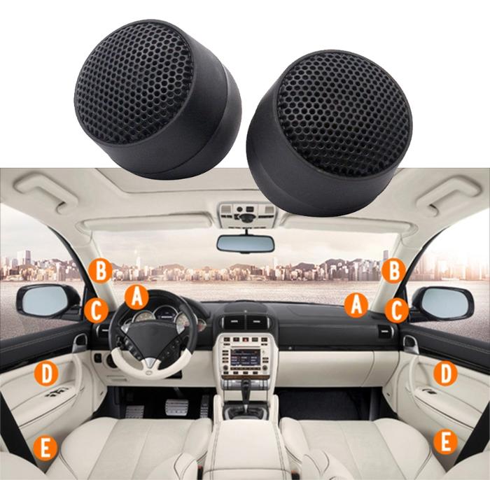 Car Speakers Music Treble Sound Amplifier Subwoofer Vehicle Door Auto