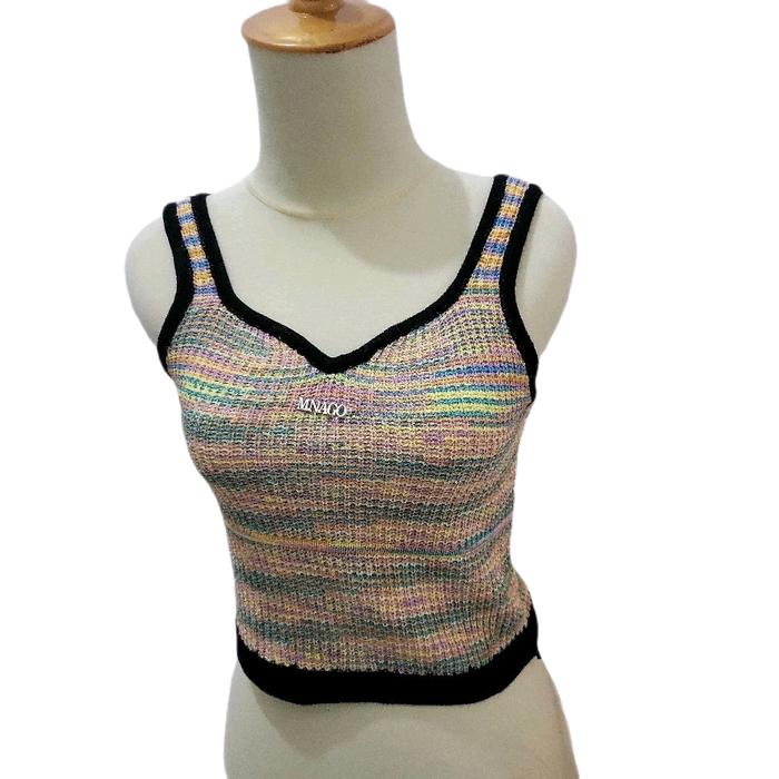 Tank Top Rajut Bangkok Import Bahan Nyaman & Berbagai Pilihan Warna - High, Knitwear, Wanita, Katun,