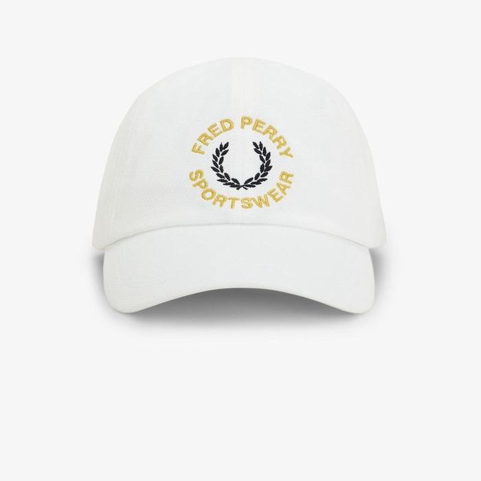 TOPI CAP FRED PERRY GRAPHIC WHITE ORIGINAL AUTHENTIC