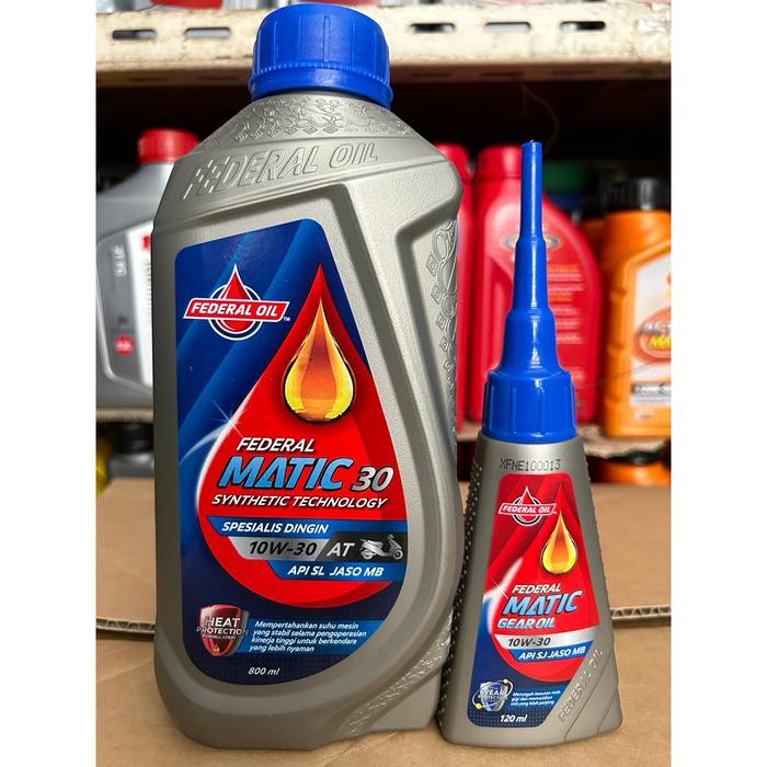 Oli Federal Matic 10W-30 + Oli Gardan 100% Asli
