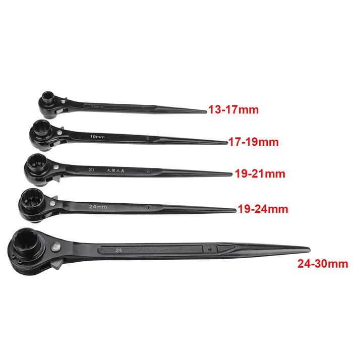 1pcs 13-30mm Universal Ratchet Wrench Head Wrench Sharp End