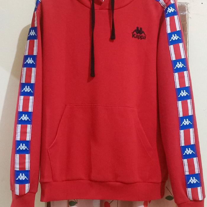 hodie kappa taped merah size m Pria Jaket Panjang Tebal Casual