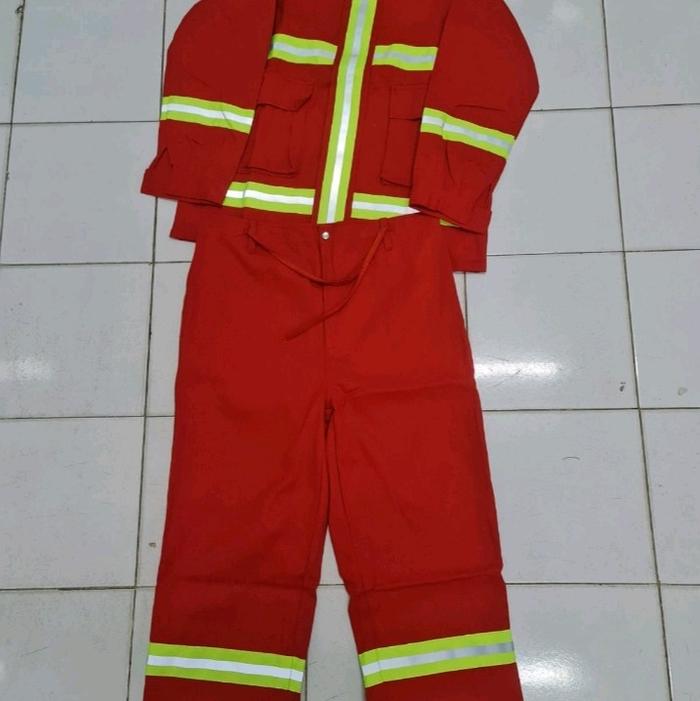 Baju Pemadam Kebakaran / Baju+Celana Pemadam Tahan Api pdl