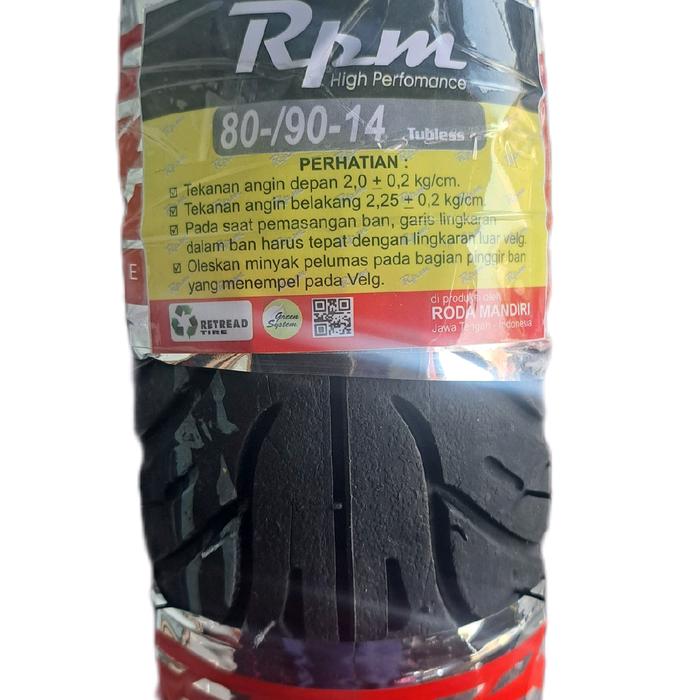 Ban Luar RPM 80/90-14 TUBLES Accessories Foto