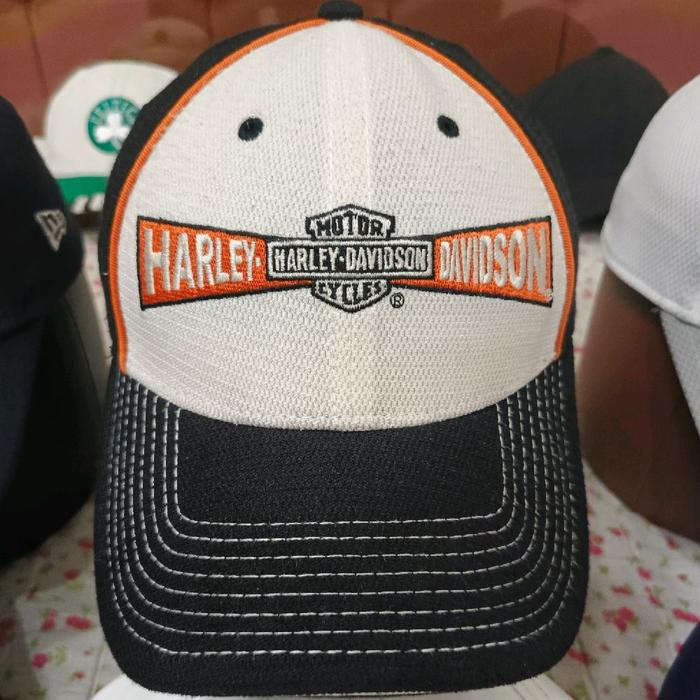 New Era Topi 39THIRTY COLABS Harley Davidson Original dengan Desain Klasik dan Logo yang Menarik
