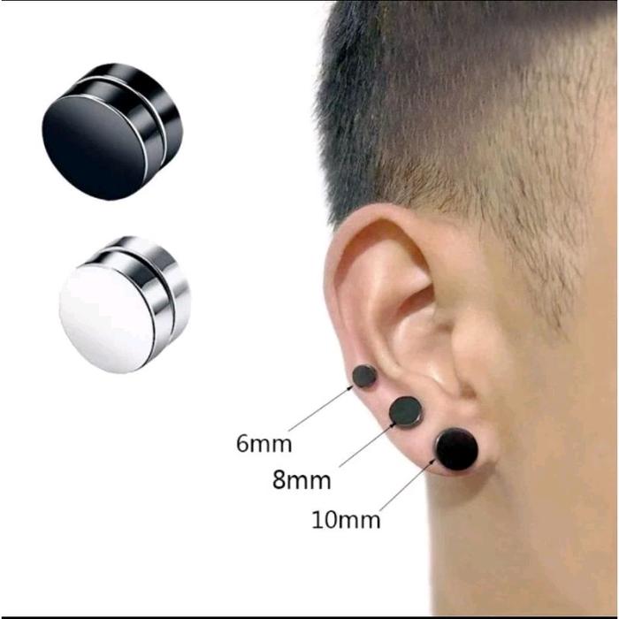 1 pasang Anting magnet Tanpa Tindik,anting keren,anting kece  Laki-laki