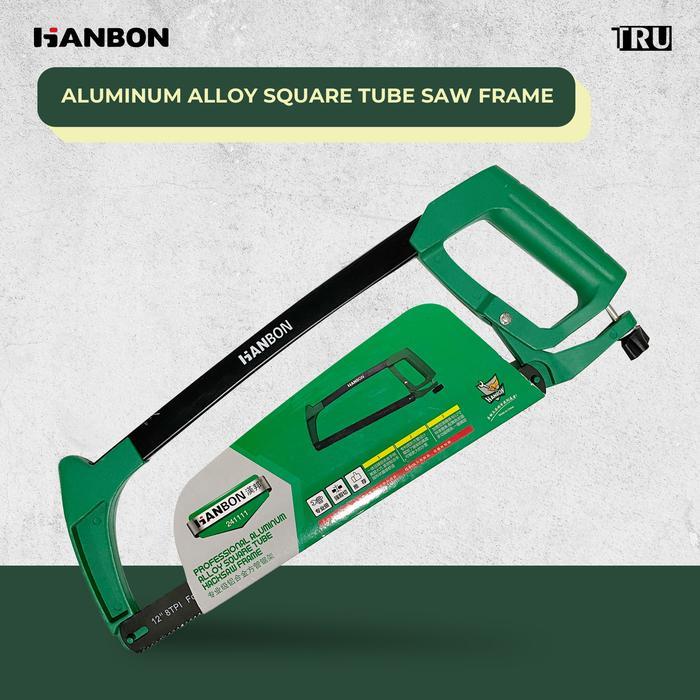 Aluminum Alloy Square Tube Saw frame Heavy Duty Hacksaw Frame 12" Stang Gagang Gergaji Besi Hanbon