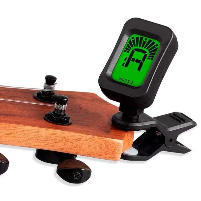 Tuner Gitar Layar LCD Clip-On Tuner Yang Dapat Diputar untuk Gitar