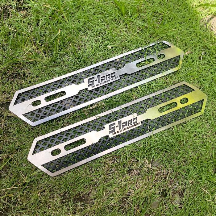 S-1Pro Tameng Cover Knalpot Stainless Original untuk Vario 125/150 Beat Karbu/fi Scoopy NMAX PCX Aer