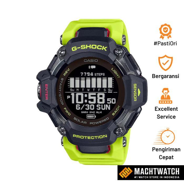 Jam Tangan pria Digital Casio G-Shock GBD-H2000-1A9DR GBDH2000 G-Squad Tough Solar Green Resin Band