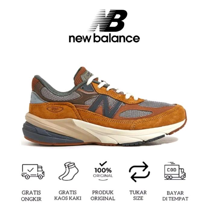 New Balance 990V6 X Carhatt Wip Sculpture Center Hamilton Brown Grey