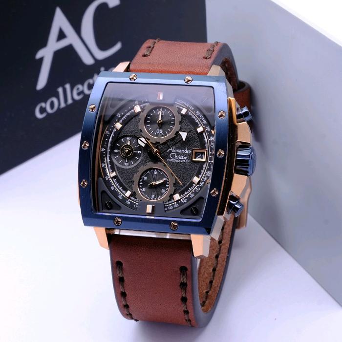 ALEXANDRE CHRISTIE AC 6376 ROSEGOLD BLUE BROWN PRIA. ORIGINAL