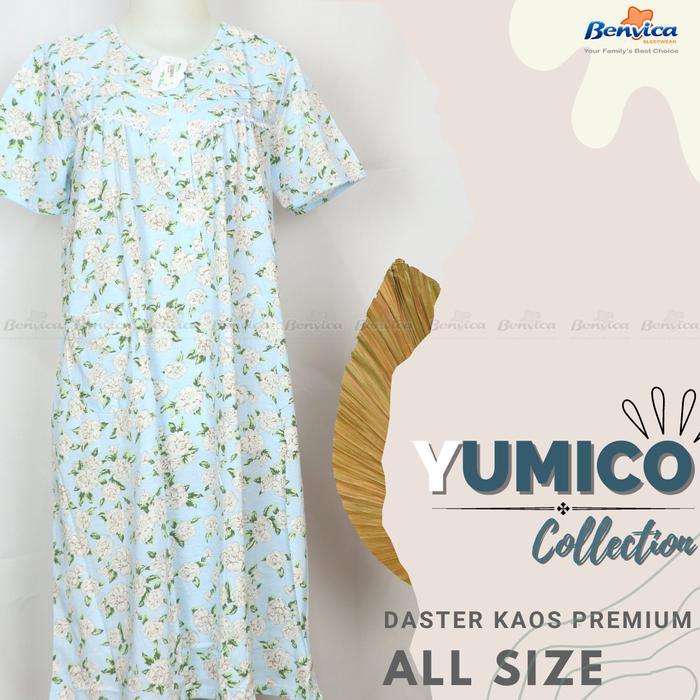 Baju Tidur Daster Kancing Kaos Premium Yumico - 001 All Size