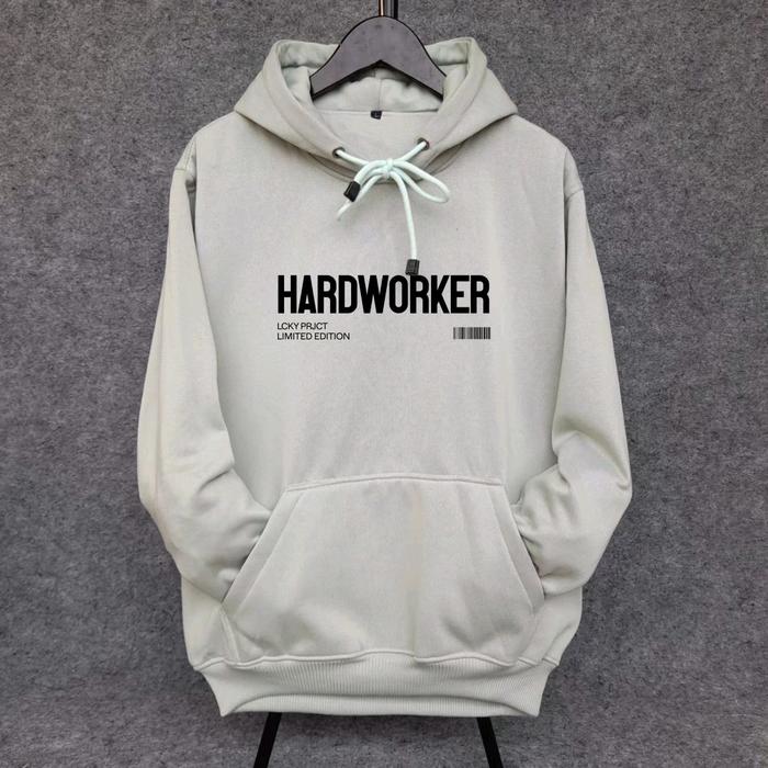 Sweater hoodie cowok Crewneck Basic Sweatshirt Distro Oversize LUCKY PROJECT Bisa Di Cari Jaket Kere