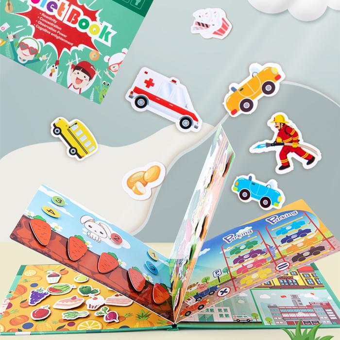 Montessori Toys Quiet Book My First Busy Book Animal Fruit Numbers