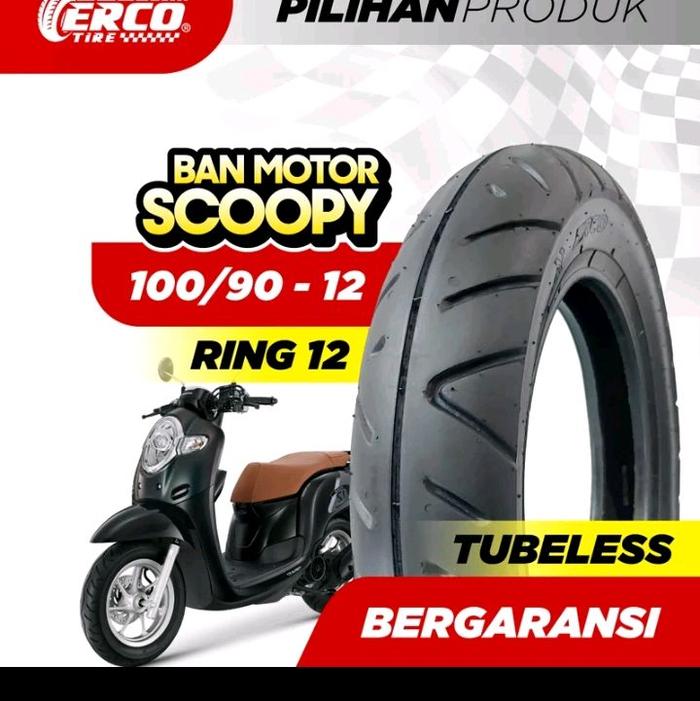 Ban Scoopy Ring-12 Tubeles - erco tire - Bergaransi - Motorcycle