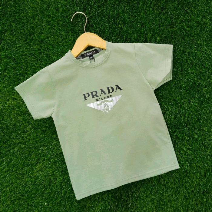 kaos lengan pendek cowo motif prada anak laki laki