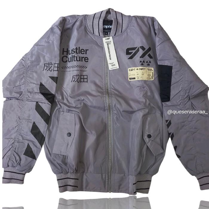 Jaket Bomber Motor Memphis Hustler Culture Size XL – Baru 100%