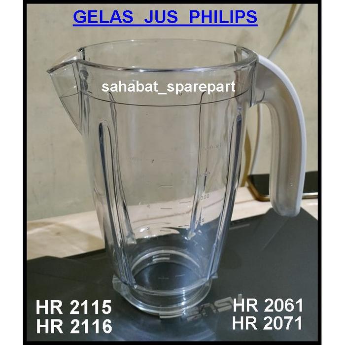 Gelas Blender  Philips Hr 2115/2116/2061/2071 Bahan Plastik Mika
