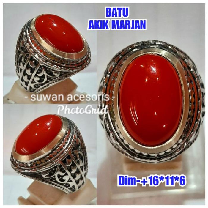 BATU AKIK MARJAN CINCIN BATU MARJAN