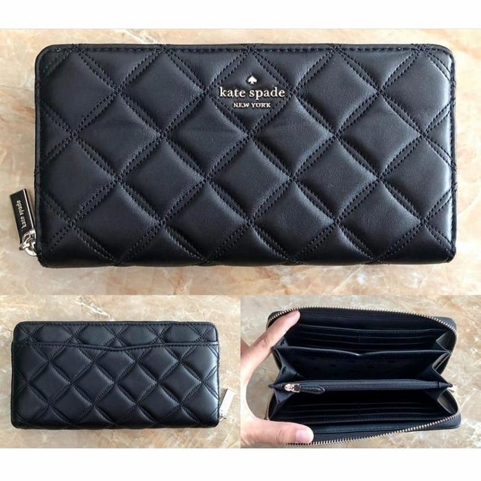 Ready Kate Spade Natalia Large Zip Continental Wallet Black