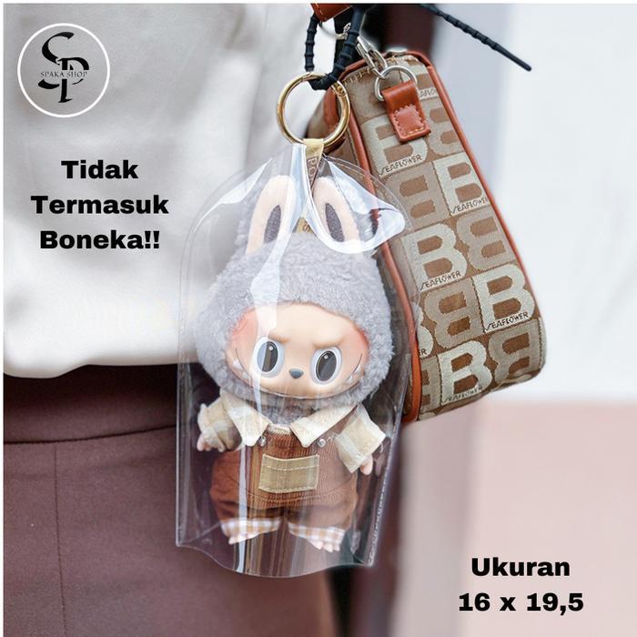 [READY V4] ACRYLIC V4 Pin For Love Tas Pouch Labubu Mika PVC Tas Penutup Pelindung Boneka Bag Case A