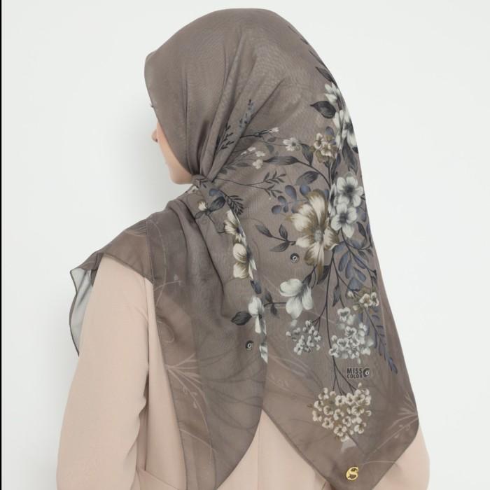 Promo AZRA Series Miss Color Voile Scarf Ultrafine Polyfon - Hijab Size 120 x 120 cm COD