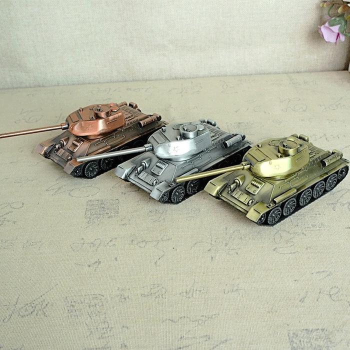 Soviet Russian Tank Model Metal T34 Tank Military Models Retro Room