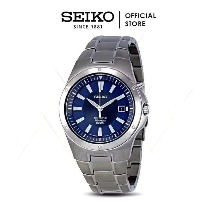 ARLOJI SEIKO KINETIC BLUE DIAL TITANIUM - SKA395