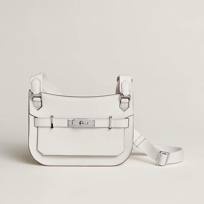Tas Premium Wanita,HERMES,Jypsiere Mini Shoulder Bag,white