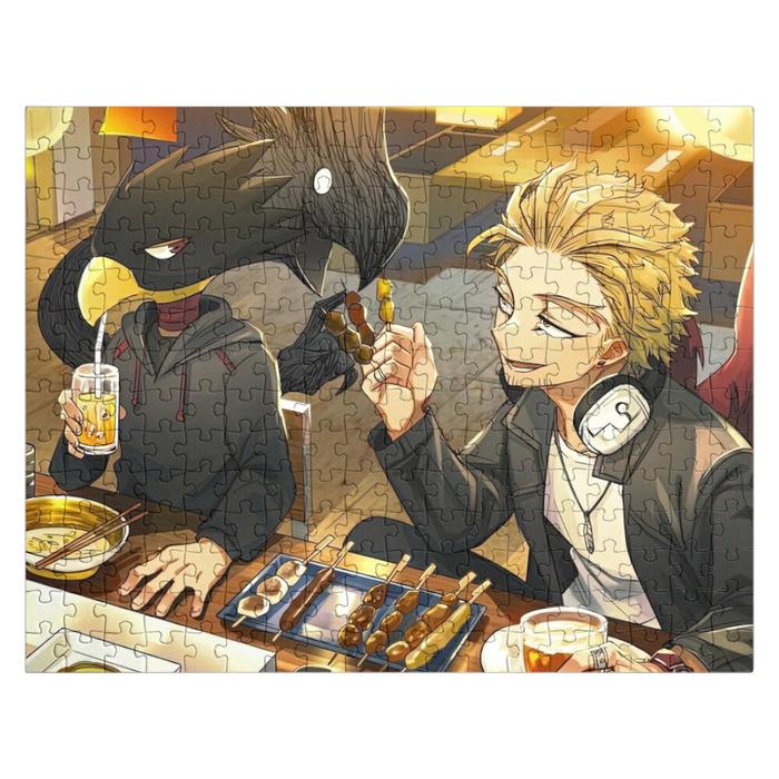 MHA Hawks Tokoyami Jigsaw Puzzle Custom Wood Personalized Baby Toy