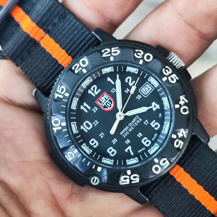 Jam tangan Pria LUMINOX Series 3000 Original second Navy Seal dive watch