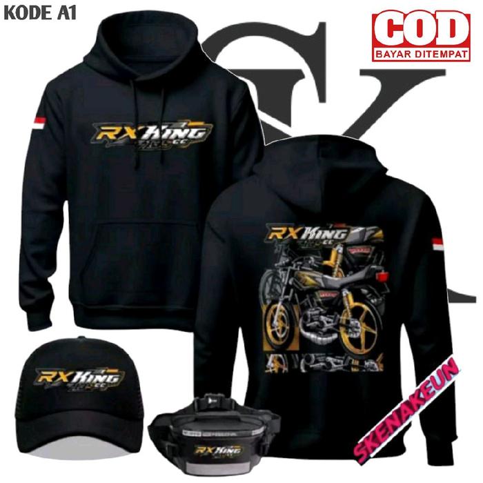 HOODIE YAMAHA RX KING 135CC ORIGINAL DISTRO TERBARU JAKET RACING RX KING TERBARU SWEATER RX KING 135