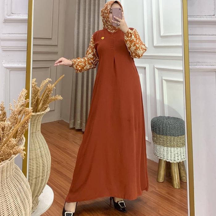 (Free Hijab) Alya Crinkel Airflow Mix Rayon Viscose