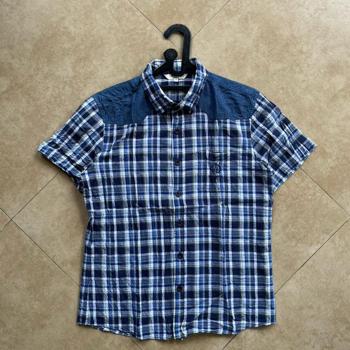KEMEJA KOTAK BEAN POLE BLUE SECOND