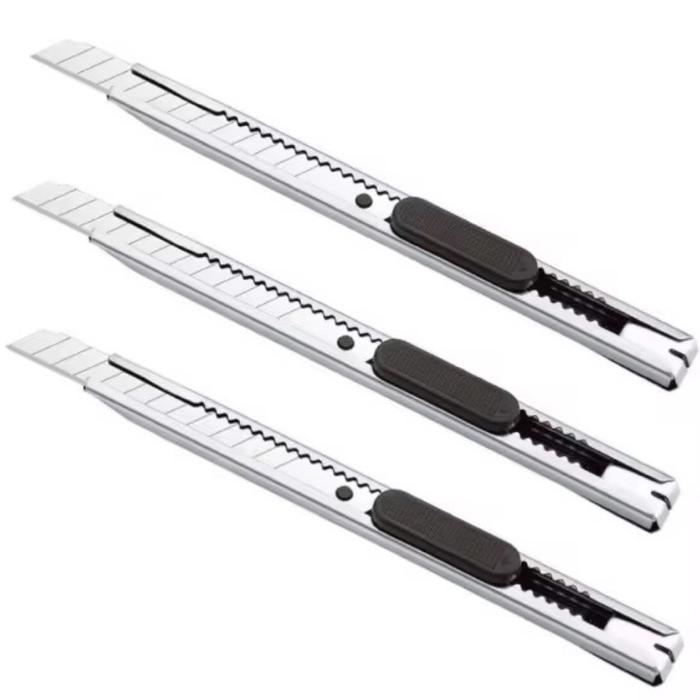 Pisau Cutter Tajam Besar Kater Stainless Refill Multifungsi