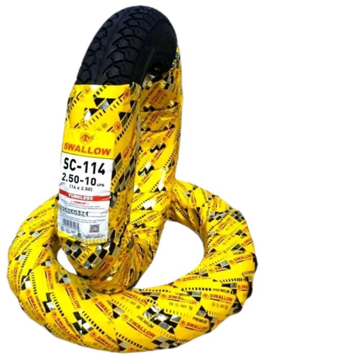 BAN LUAR SWALLOW  SEPEDA LISTRIK 14x250 SC114 TUBELESS