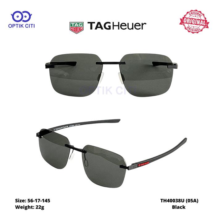 Kacamata Sunglasses Pria Tag Heuer Essential TH 40038 U -05A - S 56 Original