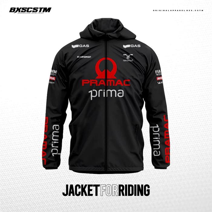 JAKET MOTOR LIVERY MOTO0GP PRAMAC |JAKET PREMIUM FULL PRINTING