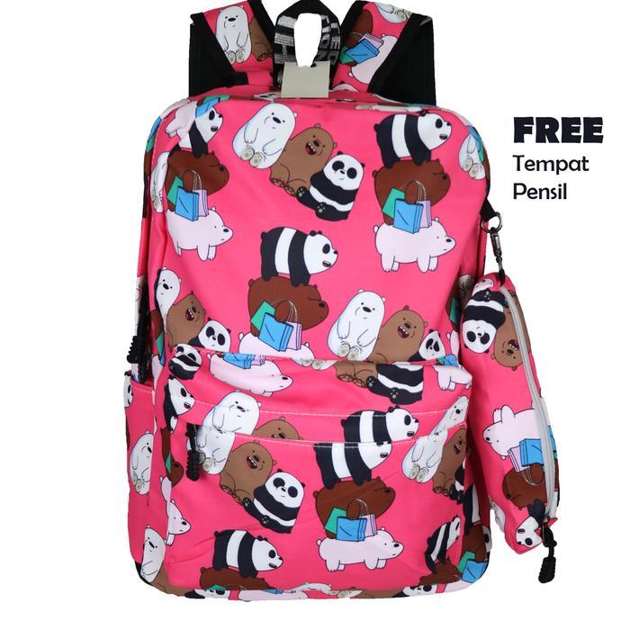 TERUJI Tas Ransel Sekolah Perempuan - Tas Sekolah SD/SMP - Tas ABG Import