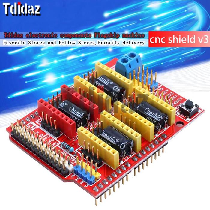 Baru CNC Shield V3 Mesin Ukiran/Printer 3D/A4988 Papan Ekspansi
